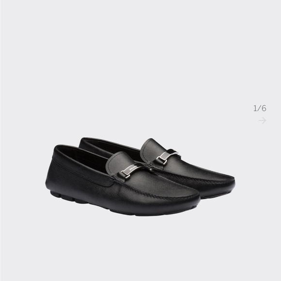 Saffiano leather loafers - Picture 1 of 8
